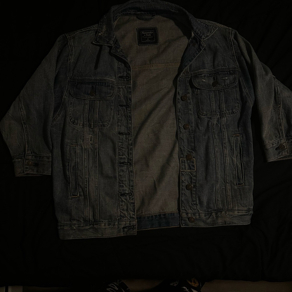 Abercrombie & Fitch Blue Lightweight Shirt Jacket